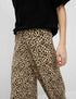 Marks & Spencer "Animal Print Plisse Wide Leg Trousers"